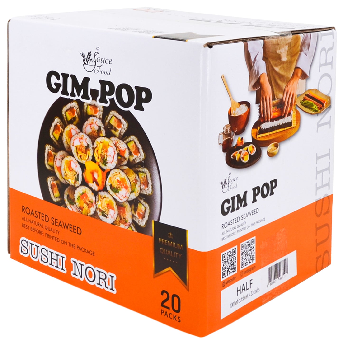 Gim Pop 100 Half Sheets 130g  SUSHI NORI