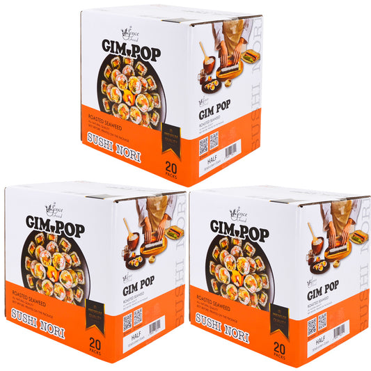 Gim Pop Full/Half 130g SUSHI NORI (3Boxes)