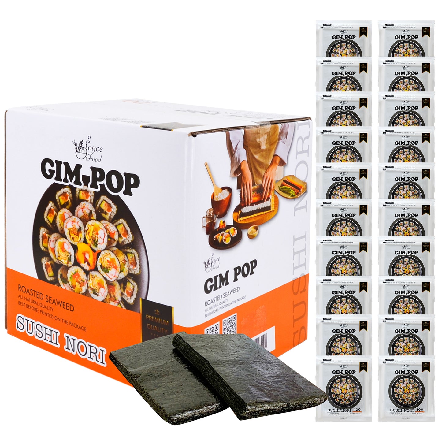 Gim Pop 100 Half Sheets 130g  SUSHI NORI