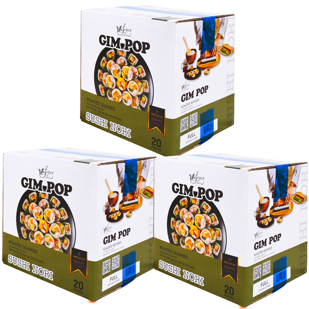 Gim Pop Full/Half 130g SUSHI NORI (3Boxes)